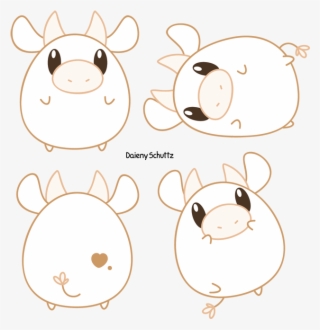 Cow At Getdrawings Com Free For Personal - Cute Chibi Cow Drawing #4891170