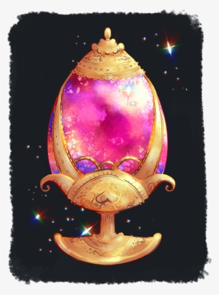 An Egg-shaped, Pink And Sparkling Jewel Encased In - Ornament #4891439