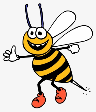 Banner Freeuse Library Honey Bee At Getdrawings Com - Happy Bee Clipart #4893527