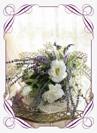 Wild Flower Silk Artificial Bridal Bouquet - Wedding #4894761