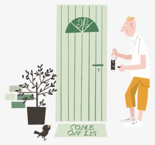 As Easy To Install As A Welcome Mat - Illustration #4894896