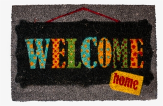 1506, - Capacho Retangular 61x40cm Welcome Home Cinza Espressione #4895056