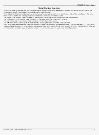 John Deere Catalog Manual 870g 870gp Motor Grader Parts - Information #4895121