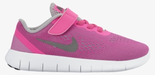 Nike Free Girls - Nike Younger Girls Free Run - Pink, Size 2 #4897317