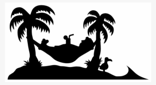 Download Palmier Hamac Dessin Clipart Drawing Palm - Hamac Palmier #4897407