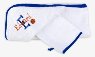 Personalized Hooded Towel Set With Basketball - Towel #4897816