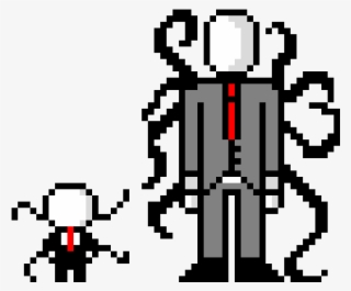 Slenderman - Pixel Art Slenderman #4898599