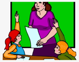 Original - Teacher Teaching Students Clipart #4898891