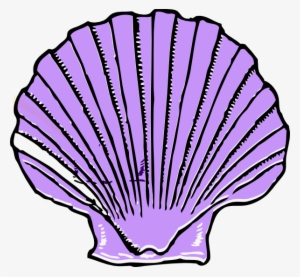Download Free Printable Clipart And Coloring Pages - Purple Shell Clipart #490450