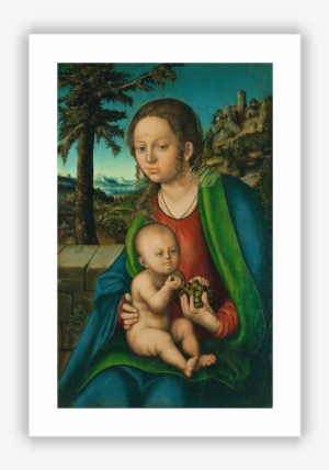 La Virgen Y El Niño Con Un Racimo De Uvas - Italy Madonna And Child 16th Century #490729