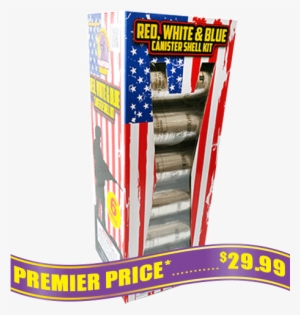 Red, White And Blue Canister Shell Kit - Phantom Fireworks Chino #490835