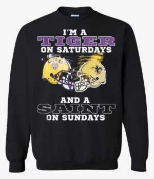 New Orleans Saints And Lsu Tigers I'm A Tiger On Saturdays - John Lennon T Shirt Dreamer #491705