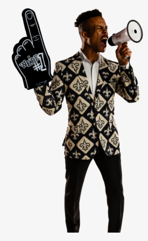 New Orleans Saints Nfl Gameday Blazer - School Spirit Purple Foam Hands #491754