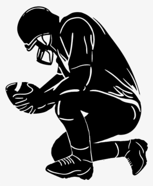 Nfl Football Player Silhouette Png - Football Player Kneeling Transparent #492060