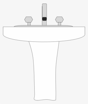 Bath Drawing Toilet Sink Clip Library Stock - Bathroom Sink Clipart Png #492129