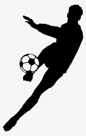 Footballer Silhouette Sticker - Jugador Logo De Futbol #492526
