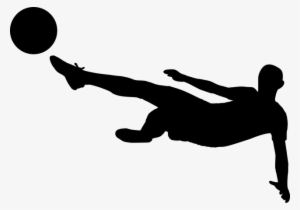 Silhouette, Football, Soccer, Ball, Boy, Competition - Pemain Bola Hitam Putih #492527