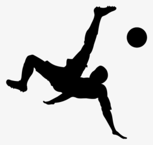 American Football Player Silhouette Png For Kids - Soccer Bicycle Kick Silhouette #492661