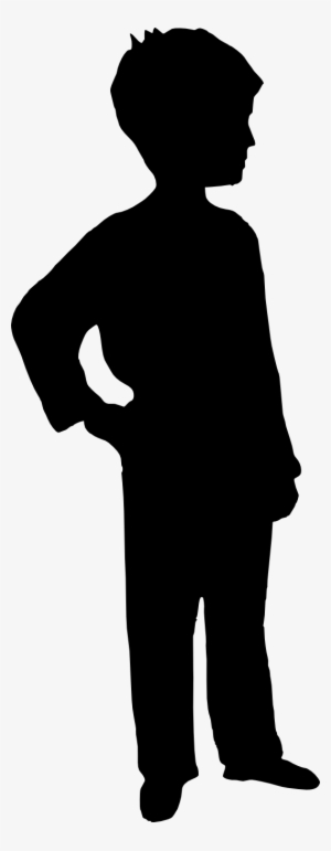 Free Download - Boy Silhouette Transparent Background #492795