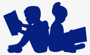 English Language Courses San Fernando, Cadiz, Modern - Children Reading Silhouette #492932