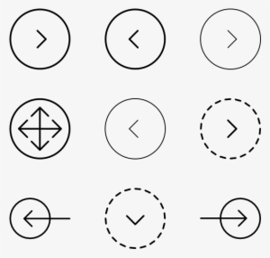 Line Arrow Icons - Arrow Button Design #493140