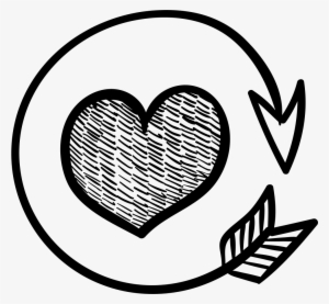 Heart With Round Arrow Svg Png Icon Free Download - Romance #493319