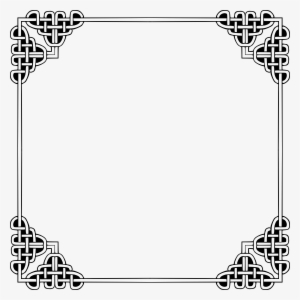 Celtic Frame Png - Celtic Square Border Png #495373