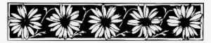 Mb Image/png - Flower Border Clipart Black #495729
