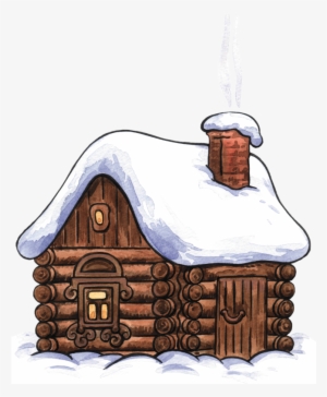Graphic Download Winter Clip Art Pinterest - Snowy Log Cabin Clip Art #496147