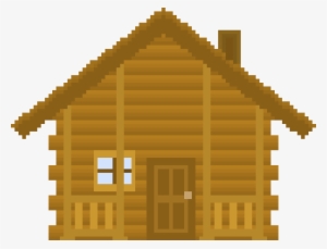 Log Cabin - Log Cabin Pixel Art #496238