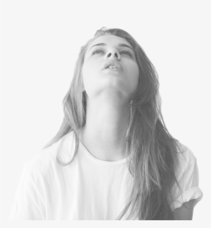 Girl - Black And White Girl Png #496240