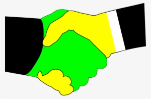 How To Set Use Handshake Green Yellow Icon Png #496241
