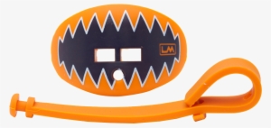 Loudmouthguard Shark Teeth Tiger Light Orange Navy - Loud Mouth Shark Teeth Raider Pacifier Lip Protector #496375