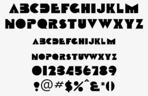 Fun Shark Tooth Example - Computer Font #496441