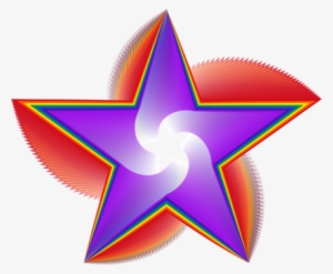 Abstract Art Line Art Geometric Shape - Bintang Warna Pelangi #496592