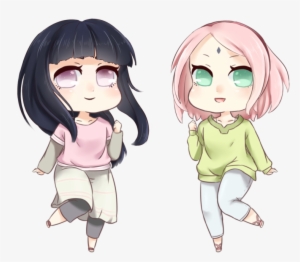 Sakura And Hinata - Hinata And Sakura Chibi #497437