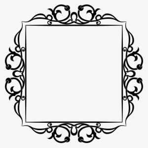 Banner Royalty Free Stock Decorative Svg Floral - Clip Art Frame Png #497482