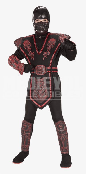 Boys Red Skull Ninja Costume #497998