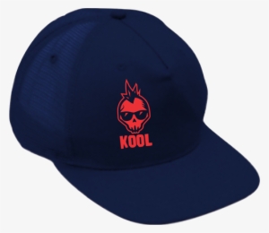 Trucker Cap Blue & Red Skull - Baseball Cap #498250