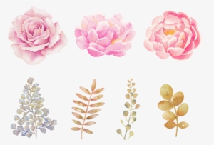 Watercolor Flowers Png Transparent Background - Printable Watercolor Stickers #498615