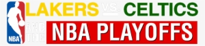 Lakers Versus Celtics And The Nba Playoffs - Nba Logo Perfect Cut Decal 4 X 4 #498799