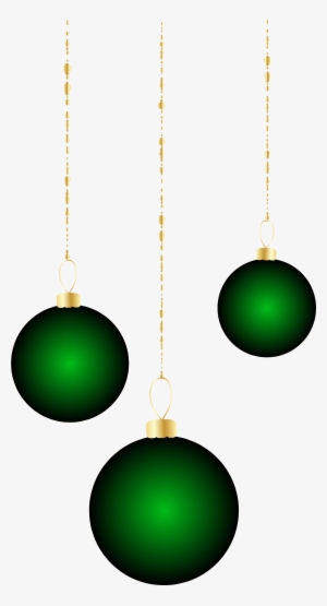 Transparent Christmas Green Ornaments Png Clipart - Christmas Ornament #499465
