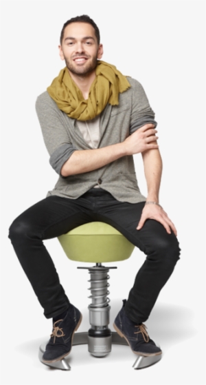 Swopper Convinces - Sitting On Stool Png #499729