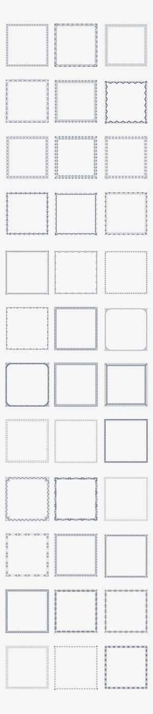 Preview All The Vintage Vector Borders, Carefully Traced - Musical Composition #499882