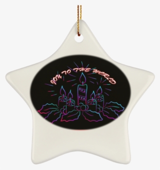 Ceramic Custom Christmas Advent Wreath Joy To The #4900159