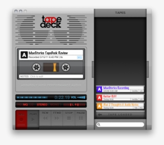 Much Like Tinyvox Which We Looked At Recently, You'd - Tape Deck #4900212