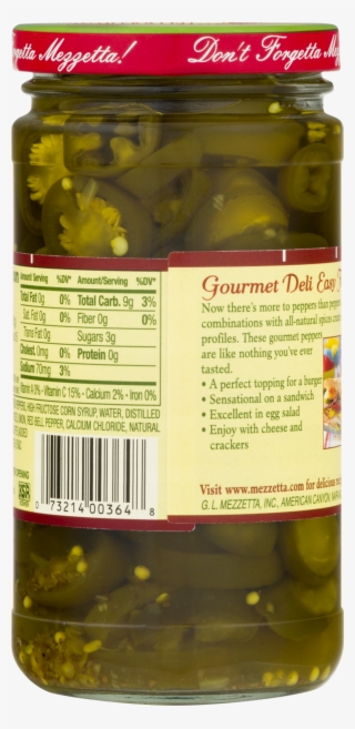 Mezzetta Gourmet Deli Sweet & Hot Jalapeã±o Pepper - Olive #4901284