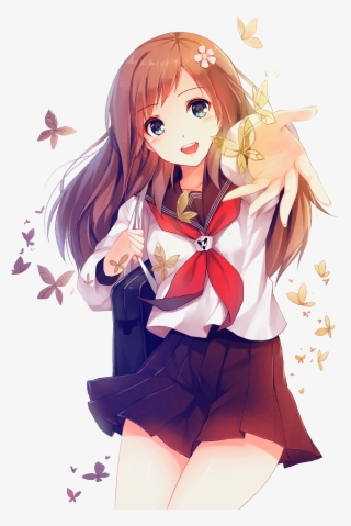 Favorite Border Favorite - Kawaii Anime School Girls #4901366