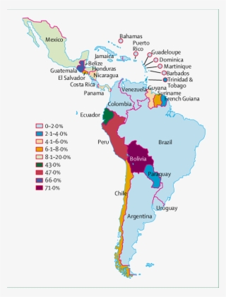 Percentage Of Indigenous Population With National Population - Percentage Of Indigenous People In Latin America #4901693