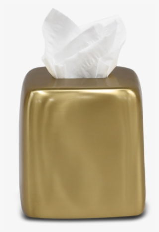 Brushed Brass Tissue Box - Box #4903108